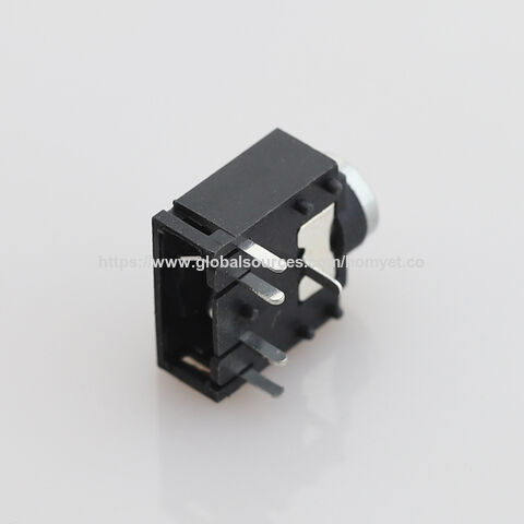Conector AUX hembra, clavija de 5 pines, enchufable, todo de plástico, cabezal de cobre para auriculares