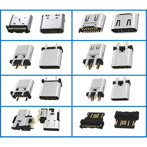Connecteur femelle Type C, 14 broches, H10.0-11.5mm, DIP vertical, connecteur USB Type C universel, connecteur de type C pour panneau USB-C