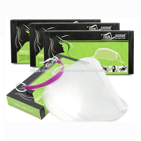 Écran facial jetable AAA pour laque, pour la protection lors de la coupe de cheveux