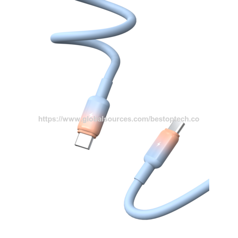 2026 New Stylish Fast Charging Cable 3A PD60W USB-A/Type-C to Type C/L Data Transmission Cable for Travel and Office Use