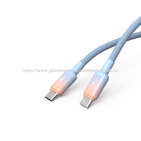 2026 New Stylish Fast Charging Cable 3A PD60W USB-A/Type-C to Type C/L Data Transmission Cable for Travel and Office Use