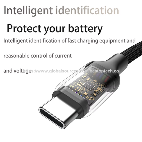 2026 New Stylish Fast Charging Cable 3A PD60W USB-A/Type-C to Type C/L Data Transmission Cable for Travel and Office Use