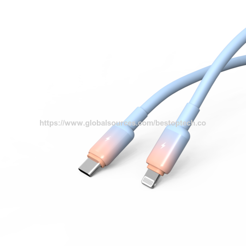 2026 New Stylish Fast Charging Cable 3A PD60W USB-A/Type-C to Type C/L Data Transmission Cable for Travel and Office Use