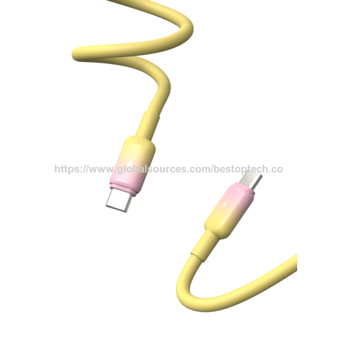 2026 New Stylish Fast Charging Cable 3A PD60W USB-A/Type-C to Type C/L Data Transmission Cable for Travel and Office Use
