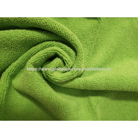 Toalha de limpeza de microfibra OEM, toalha de microfibra, pano de cozinha, pano de microfibra, 40x40cm, 300cm, verde, super absorvente, microfibra