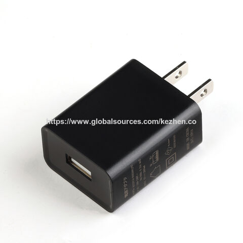 Adaptateurs USB 5V/2A, Adaptateurs secteur, Chargeur de batterie avec prise européenne, avec certifications CE et RoHS