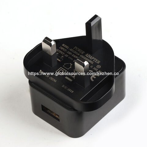 Adaptateurs USB 5V/2A, Adaptateurs secteur, Chargeur de batterie avec prise européenne, avec certifications CE et RoHS