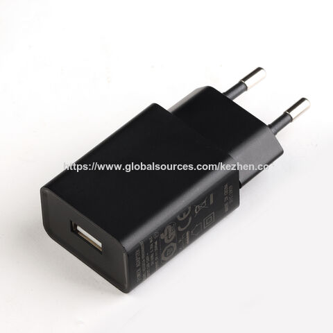 Adaptateurs USB 5V/2A, Adaptateurs secteur, Chargeur de batterie avec prise européenne, avec certifications CE et RoHS