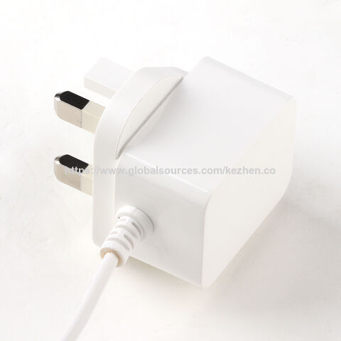 Adaptateur AC DC, alimentation à découpage, chargeur de batterie, adaptateur secteur 5V 1000mA avec prise britannique