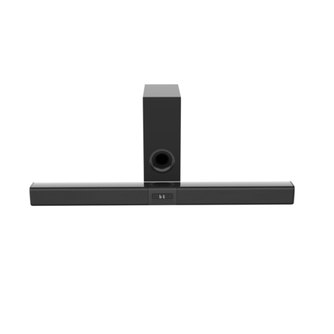 Barre de son 2.1CH 90W avec caisson de basses filaire pour un usage domestique et de bureau