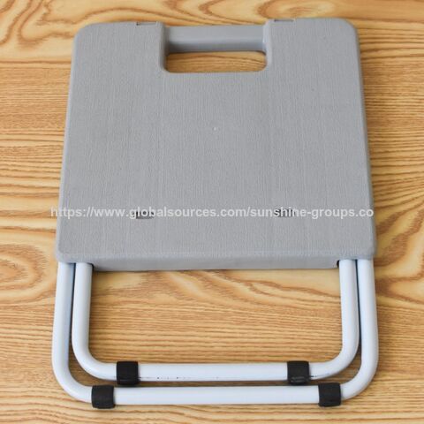 Silla plegable para camping al aire libre, silla pequeña de plástico, taburete plegable para picnic, banco pequeño con patas de hierro, soporte para barbacoa, taburete plegable