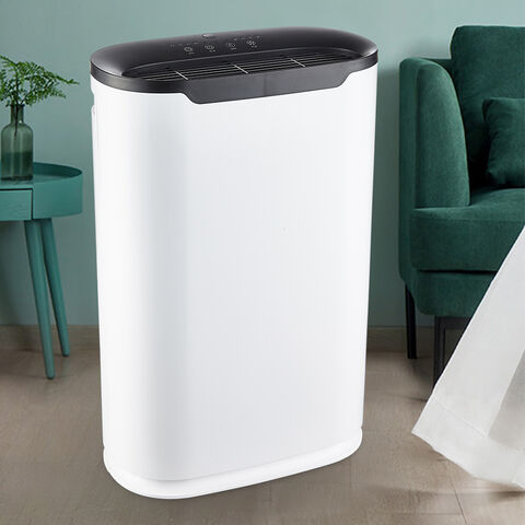 Purificateur d'Air Professionnel Usage Domestique Filtres HEPA Charbon Actif 200m³/h CADR Contrôle Tactile Couverture 18-27 m²