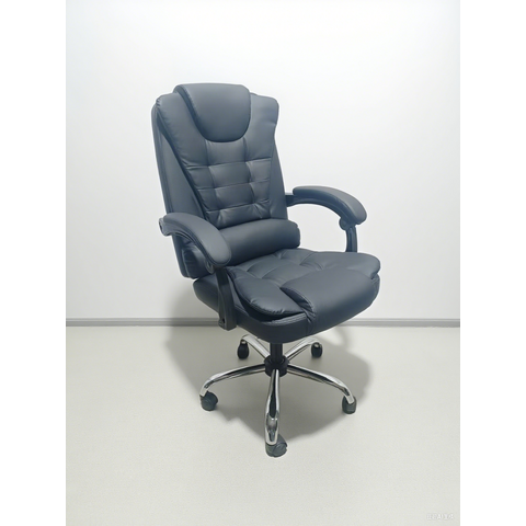 Chaise de Bureau Exécutive Premium en Gros | Fabriquée en PVC Tout Noir