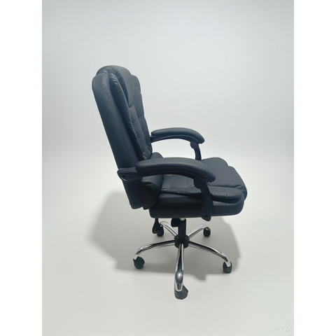 Chaise de Bureau Exécutive Premium en Gros | Fabriquée en PVC Tout Noir