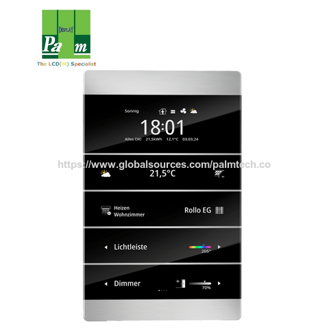 Écran TFT 2,85 pouces normalement noir avec couvercle noir - Idéal pour applications industrielles et commerciales.