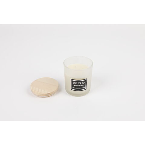 Velas em Potes de Vidro com Tampa de Madeira, Velas Perfumadas de Cera de Soja para Quarto e Casa no Atacado