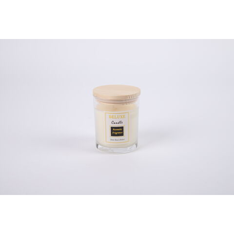 Velas em Potes de Vidro com Tampa de Madeira, Velas Perfumadas de Cera de Soja para Quarto e Casa no Atacado