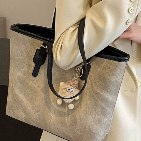 Fashionable and Versatile Shoulder Bag for Women, Large Capacity Tote Bag for Students, Commuting, New Arrival for Spring/Summer