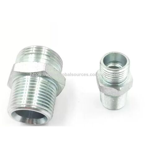 Perlengkapan pipa oli hidrolik, fitting selang lurus ulir luar 1CT, sambungan transisi konversi ulir luar
