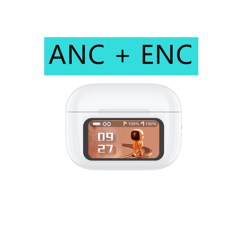 الشركة المصنعة سماعة أذن TWS 5.4 مع خاصية إلغاء الضوضاء النشطة (ANC) وميكروفون ENC، داخل الأذن، زمن انتقال منخفض للرياضة/الموسيقى/الألعاب