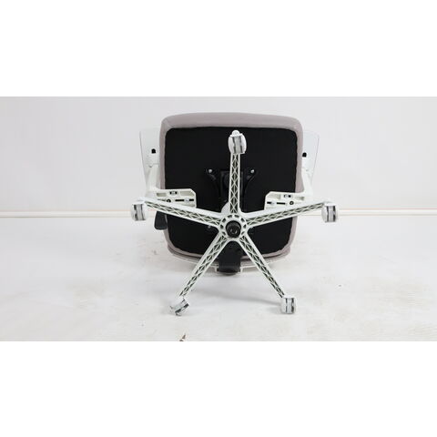 Chaise de Bureau Pivotante en Maille Blanche pour Bureau à Domicile