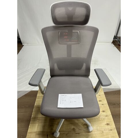 Chaise de Bureau Pivotante en Maille Blanche pour Bureau à Domicile