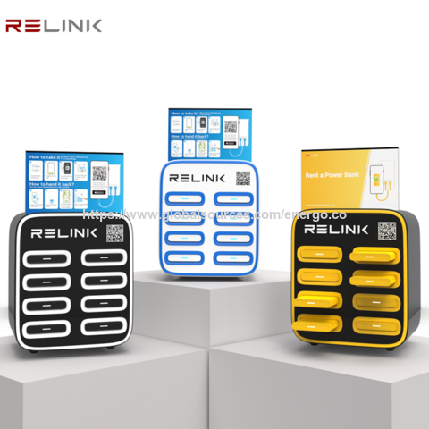 Stasiun Pengisian Daya Portabel 8 Slot untuk Berbagi Baterai Ponsel - Penyewaan Power Bank