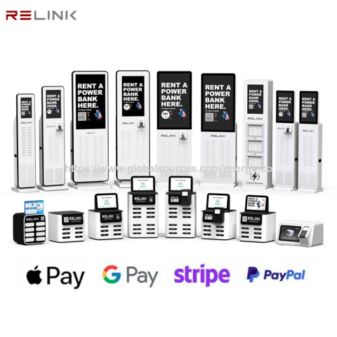 Stasiun Pengisian Daya Portabel 8 Slot untuk Berbagi Baterai Ponsel - Penyewaan Power Bank