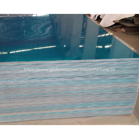 ورقة ألومنيوم H14 3003 من الشركة المصنعة مع طبقة PVC، صفيحة مداس ألومنيوم ماسية متوسطة الصلابة بلمسة نهائية لامعة