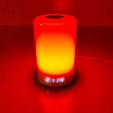 Simulación de Amanecer y Atardecer para Dormitorios Luz Nocturna Cálida Inteligente para Dormir Despertador LED Luz Nocturna Colorida Lámpara de Mesa de Noche