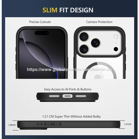 Casing ponsel TPU PC harga pabrik dengan ketahanan gores tinggi dan perlindungan anti jatuh untuk iPhone 17 ungu