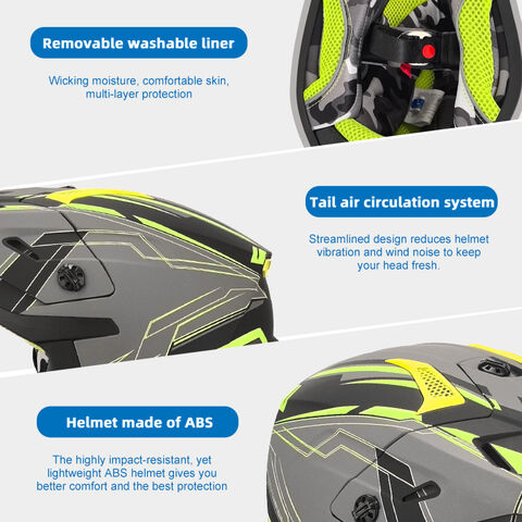 ECE-zertifizierter Motocross-Offroad-Helm vom Großhandel Hersteller Motorradhelm Motorradrennsport Casco De Motocicleta