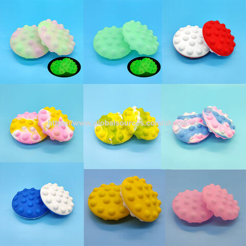 Stress Ball New 3D Silicone Among Us Push Bubble Squeeze Fidget Popper Ball for Children Adults New