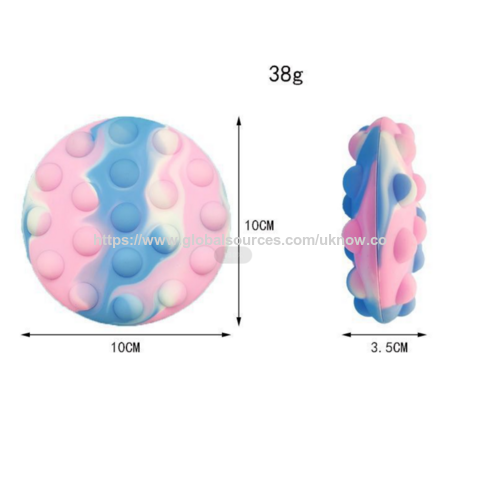 Stress Ball New 3D Silicone Among Us Push Bubble Squeeze Fidget Popper Ball for Children Adults New