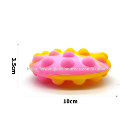 Stress Ball New 3D Silicone Among Us Push Bubble Squeeze Fidget Popper Ball for Children Adults New