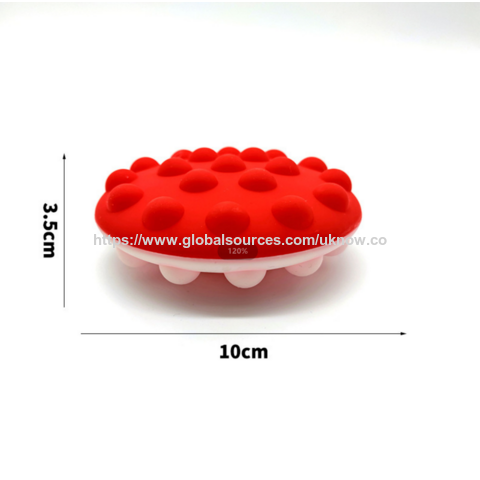 Stress Ball New 3D Silicone Among Us Push Bubble Squeeze Fidget Popper Ball for Children Adults New