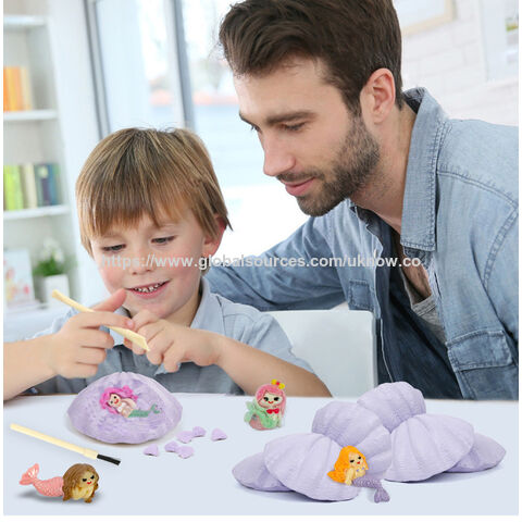 Kit de fouille de jouets modèle sirène, fournitures scientifiques DIY pour enfants, jouets de kit de fouille, cadeau de minage pour enfants