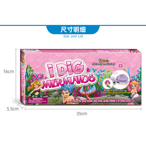 Kit de fouille de jouets modèle sirène, fournitures scientifiques DIY pour enfants, jouets de kit de fouille, cadeau de minage pour enfants
