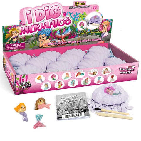 Kit de fouille de jouets modèle sirène, fournitures scientifiques DIY pour enfants, jouets de kit de fouille, cadeau de minage pour enfants