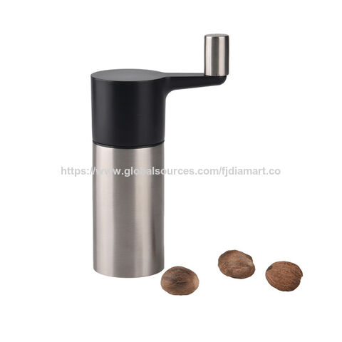 Molinillo de Especias Casero, Botella Molinillo Manual de Nuez Moscada, Molinillo de Acero Inoxidable, Botella para Condimentos