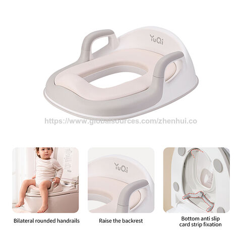 Set combinado de asiento de inodoro y taburete para pies, diseñado para fomentar la autonomía de los bebés en el aprendizaje del uso del baño