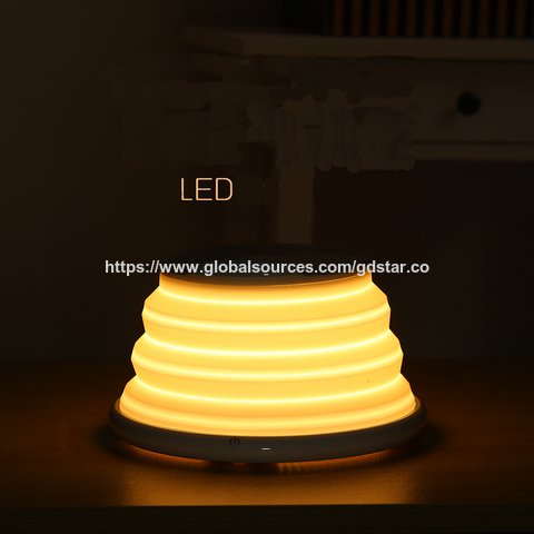 Chargeur sans fil rapide 15W 2025 avec veilleuse - Lampe de chevet à chargement sans fil