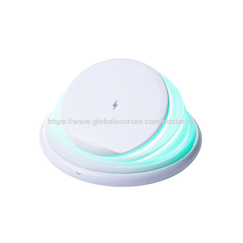 Chargeur sans fil rapide 15W 2025 avec veilleuse - Lampe de chevet à chargement sans fil