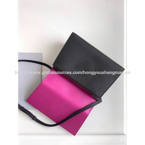 Bolso al por mayor de cuero vacuno negro clásico con correa desmontable para transporte versátil y viajes diarios - Bolsos de lujo