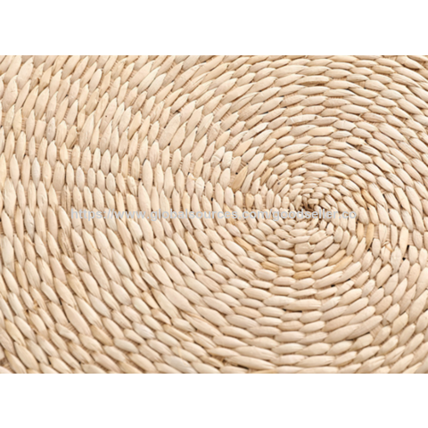 Coussin de tatami en paille, assise confortable, protection environnementale naturelle, ne s'affaisse pas en position assise prolongée