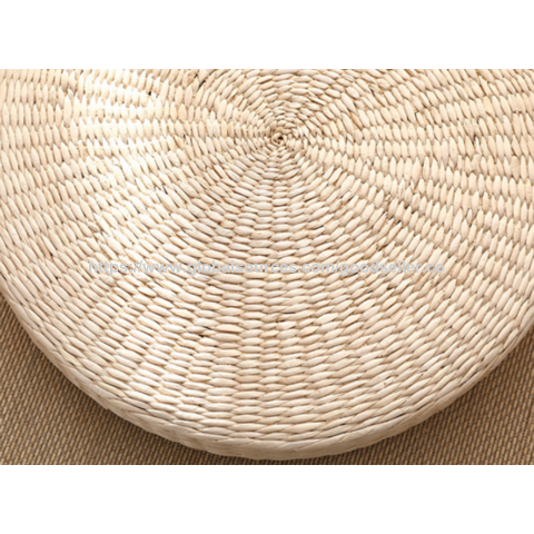 Coussin de tatami en paille, assise confortable, protection environnementale naturelle, ne s'affaisse pas en position assise prolongée