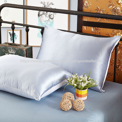 Funda de almohada de lujo de alta calidad 100% seda de morera, funda de almohada cómoda y colorida para dormitorio, ventas directas de fábrica