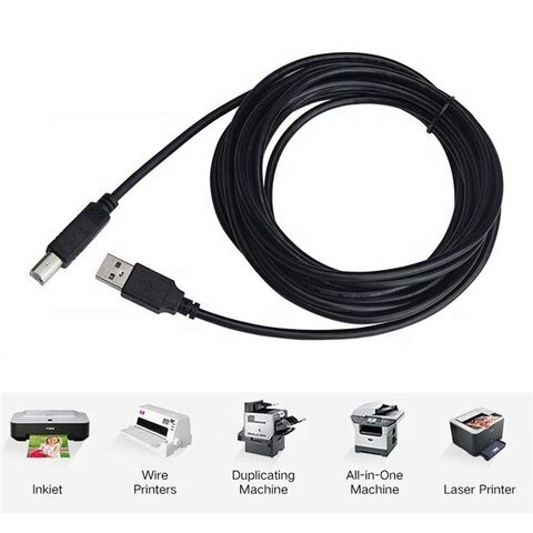 Kostenloses Muster Benutzerdefiniertes USB 2.0 A Stecker auf abgewinkelten USB 2.0 B Stecker Druckerkabel