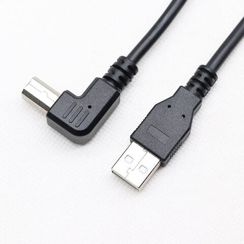 Kostenloses Muster Benutzerdefiniertes USB 2.0 A Stecker auf abgewinkelten USB 2.0 B Stecker Druckerkabel