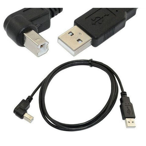Kostenloses Muster Benutzerdefiniertes USB 2.0 A Stecker auf abgewinkelten USB 2.0 B Stecker Druckerkabel